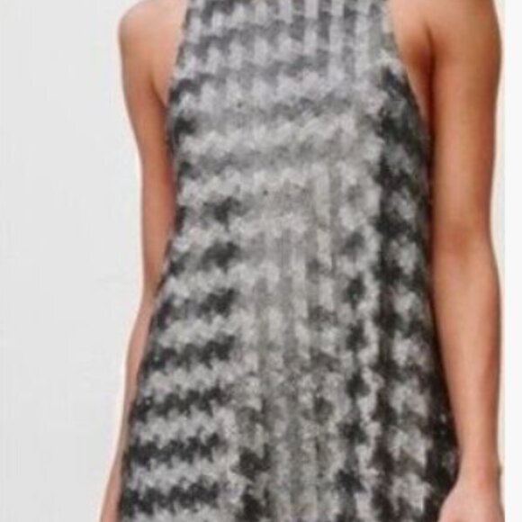NWT ARITZIA TALULA CANTERBURY SILVER SEQUIN DRESS US SMALL - Picture 3 of 14